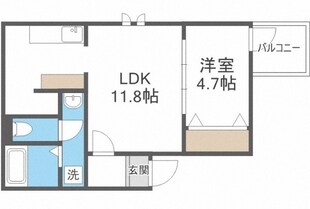 次郎丸駅 徒歩7分 3階の物件間取画像